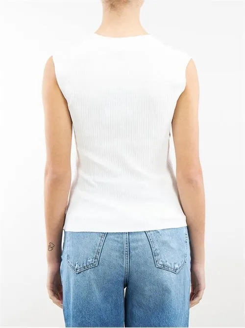 TOP BIANCO A COSTINE