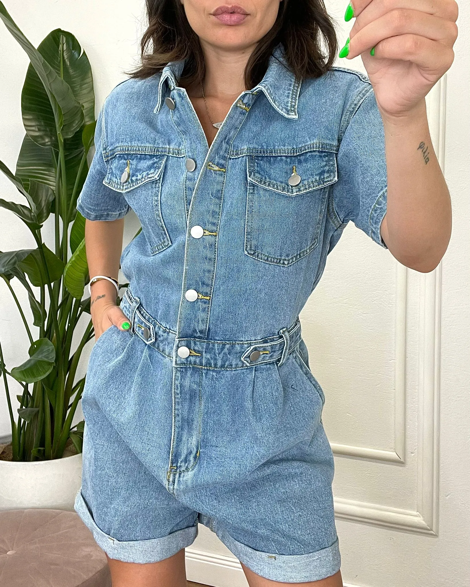 TUTA CORTA DI JEANS 805