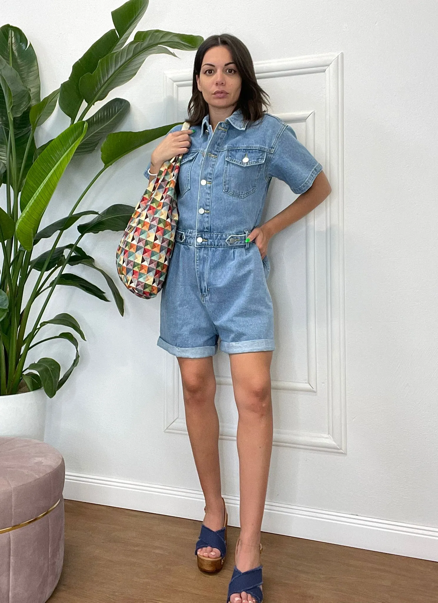 TUTA CORTA DI JEANS 805