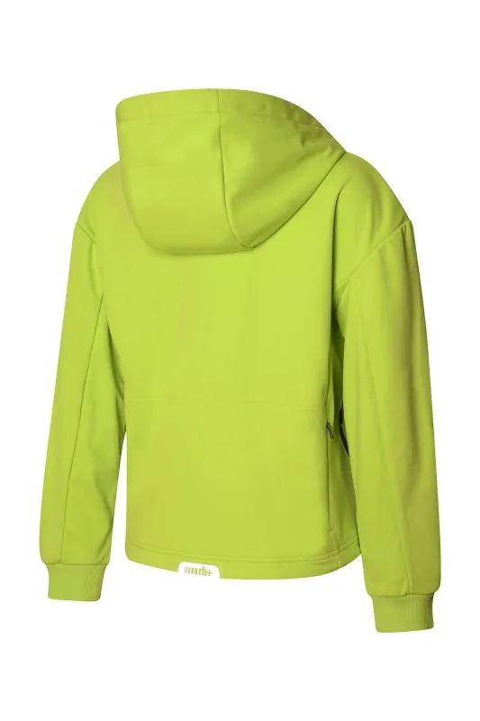 ZERORH+ 3 ELEMENTS SOFT SHELL W HOODY Acid Lime giacca softshell leggero da donna